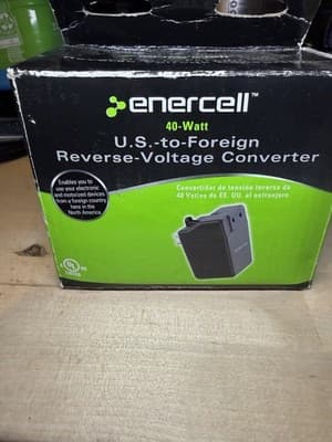 Enercell 40-Watt U.S.-to-Foreign Reverse Voltage Converter – Travel Adapter - Thumbnail 2
