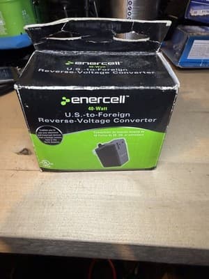 Enercell 40-Watt U.S.-to-Foreign Reverse Voltage Converter – Travel Adapter