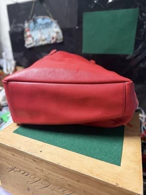 Coach Zip Top Tote Women's Handbag - Gold/1941 Red - Thumbnail 11