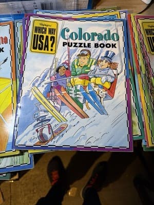 Large Lot Highlights Which Way USA? Puzzle Books & State Maps - Thumbnail 5