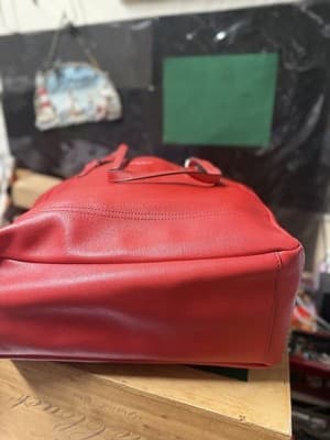 Coach Zip Top Tote Women's Handbag - Gold/1941 Red - Thumbnail 13