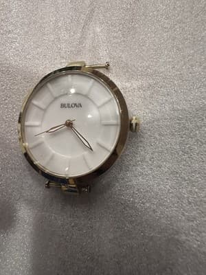 Bulova Women's Classic Gold White Dial Stainless Steel 38mm Watch 97L140 - Thumbnail 12