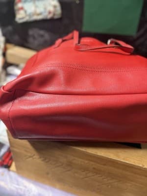 Coach Zip Top Tote Women's Handbag - Gold/1941 Red - Thumbnail 12