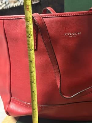 Coach Zip Top Tote Women's Handbag - Gold/1941 Red - Thumbnail 7