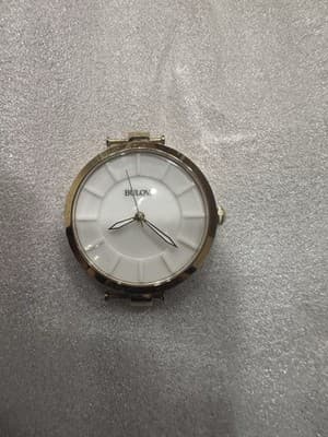Bulova Women's Classic Gold White Dial Stainless Steel 38mm Watch 97L140 - Thumbnail 2