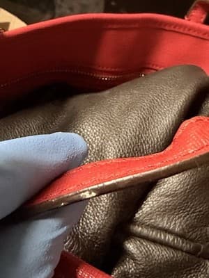 Coach Zip Top Tote Women's Handbag - Gold/1941 Red - Thumbnail 10