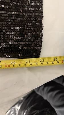 Discovery Black Sequin Spaghetti Strap Mini Dress Size 20 Party Evening - Thumbnail 6