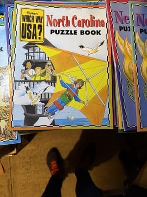 Large Lot Highlights Which Way USA? Puzzle Books & State Maps - Thumbnail 3