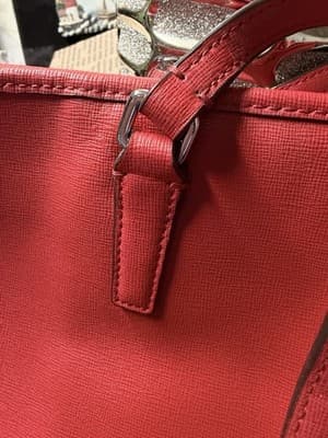 Coach Zip Top Tote Women's Handbag - Gold/1941 Red - Thumbnail 17