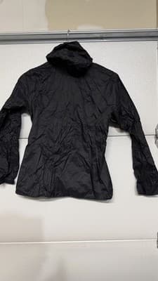 Eddie Bauer Women Black Lightweight Hooded Jacket Zip Front Size M - Thumbnail 6