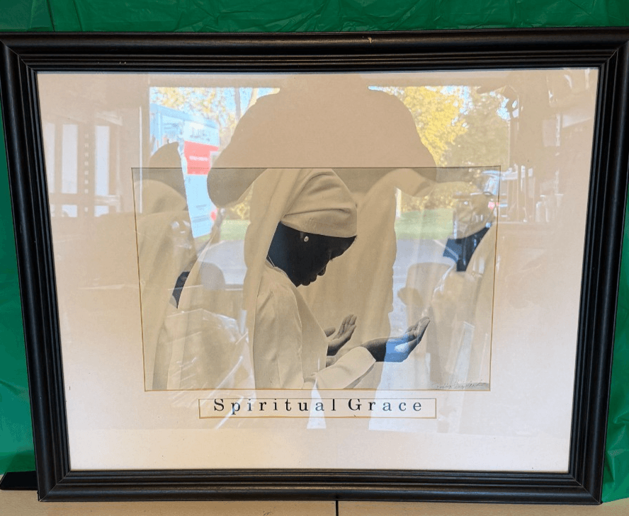“Spiritual Grace” Black & White Art Print – Framed – Signed by Artist