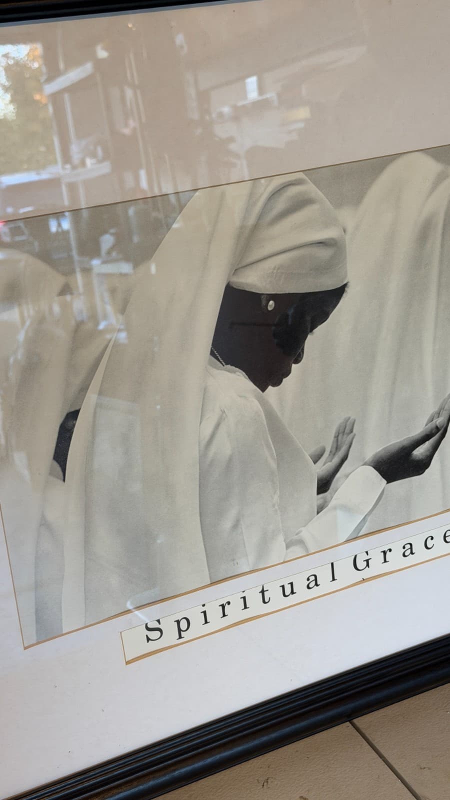 “Spiritual Grace” Black & White Art Print – Framed – Signed by Artist - Thumbnail 4