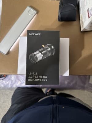 Neewer LS-T11 1.25” 3x Metal Barlow Lens Telescope Accessory New in Box