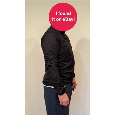 Siroko V1 Cycling Windbreaker Jacket Mens Large Black Full Zip Reflective V1-L - Thumbnail 5