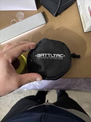 BATTLETAC Tactical Gear Pouch + 2 Hi-Vis Tape Rolls Neon Yellow & Orange - Thumbnail 4