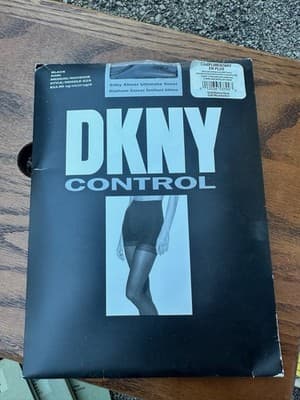 DKNY Control Silky Sheer Tights Black Medium A7