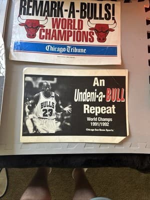 Poster Michael Jordan And Chicago Bulls