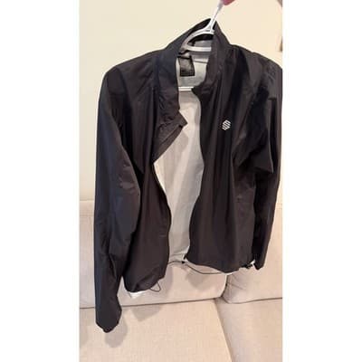 Siroko V1 Cycling Windbreaker Jacket Mens Large Black Full Zip Reflective V1-L - Thumbnail 14