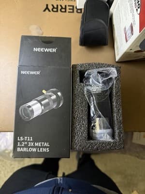 Neewer LS-T11 1.25” 3x Metal Barlow Lens Telescope Accessory New in Box - Thumbnail 2