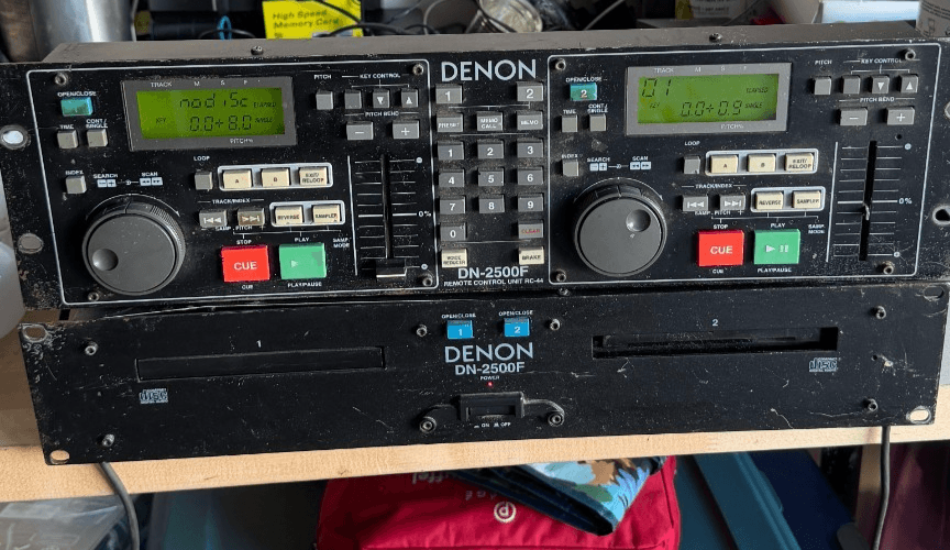 Denon DN-2500F Dual CD Player + Controller – Partial Test, Trays Won’t Open