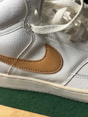 Nike Court Vision Mid White Tan Sneakers Women’s 8.5 EUR 40 CD5436-104 - Thumbnail 6