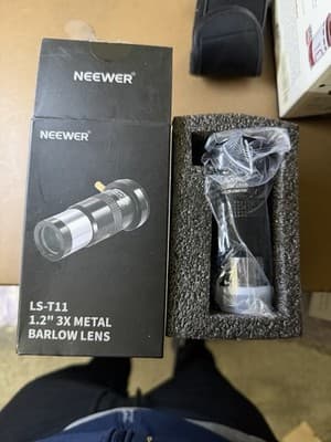 Neewer LS-T11 1.25” 3x Metal Barlow Lens Telescope Accessory New in Box - Thumbnail 3