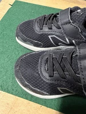 New Balance Kids Black Hook Loop Sneakers Toddler Running Shoes Size 7.5 - Thumbnail 6