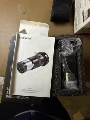 Neewer LS-T11 1.25” 3x Metal Barlow Lens Telescope Accessory New in Box - Thumbnail 5