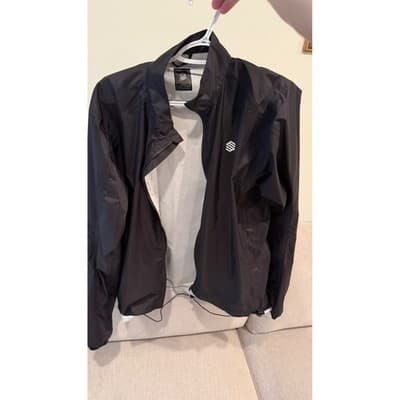 Siroko V1 Cycling Windbreaker Jacket Mens Large Black Full Zip Reflective V1-L - Thumbnail 15