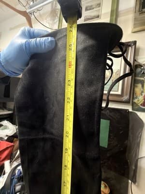 Steve Madden Gorgeous Thigh High Black Suede Boots Women’s 8.5M New - Thumbnail 13