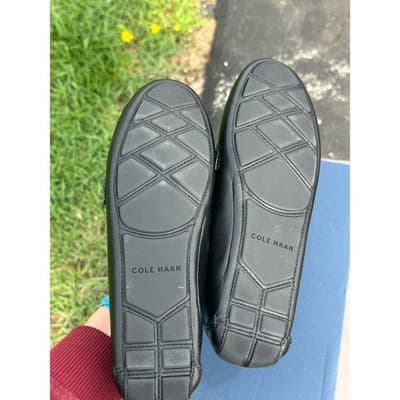 Cole Haan Emmie Knot Driver Black Leather Loafers W31012 Womens 7B - Thumbnail 9
