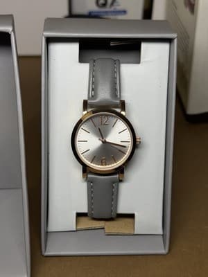 FMD Women’s Quartz Watch FMDWS185 – Rose Gold & Gray Strap – New in Box - Thumbnail 2