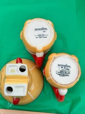 Temp-tations Christmas Gingerbread Set 3pc Bowl & 2 Mugs Holiday Ceramic Tara - Thumbnail 4