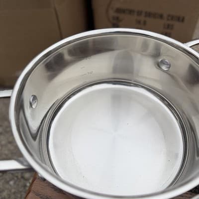 Technique Clad 6 Pc Stainless Steel Cookware Set Pots w/ Lids Induction - Thumbnail 7