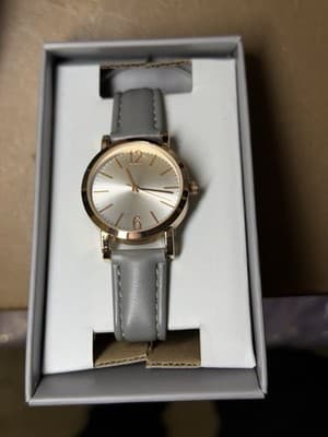 FMD Women’s Quartz Watch FMDWS185 – Rose Gold & Gray Strap – New in Box - Thumbnail 6