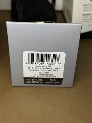 FMD Women’s Quartz Watch FMDWS185 – Rose Gold & Gray Strap – New in Box - Thumbnail 4
