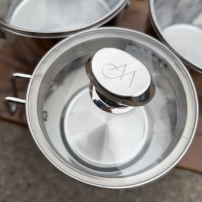 Technique Clad 6 Pc Stainless Steel Cookware Set Pots w/ Lids Induction - Thumbnail 2