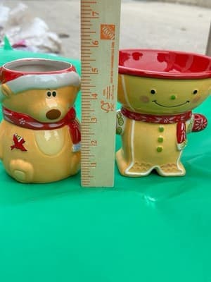 Temp-tations Christmas Gingerbread Set 3pc Bowl & 2 Mugs Holiday Ceramic Tara - Thumbnail 5