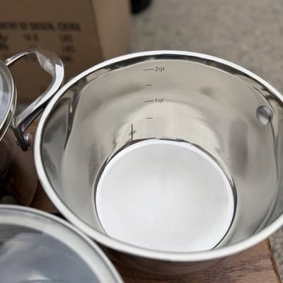 Technique Clad 6 Pc Stainless Steel Cookware Set Pots w/ Lids Induction - Thumbnail 8