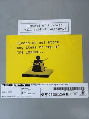 Tandberg Data StorageLoader 1U LTO3 Tape Loader w/ BCR Powers On - Thumbnail 3