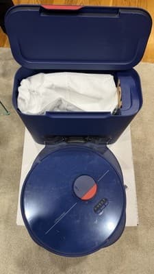 bObsweep Dustin Wi-Fi Connected Self-Emptying Robot Vacuum and Mop - Navy - Thumbnail 5