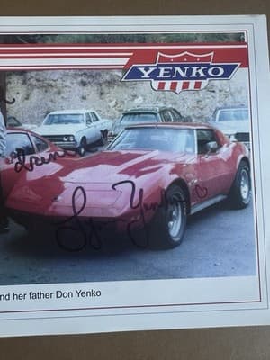 Rare Don Yenko & Lynn Yenko Zoiopoulos Autographed Photo – Classic Corvette - Thumbnail 2