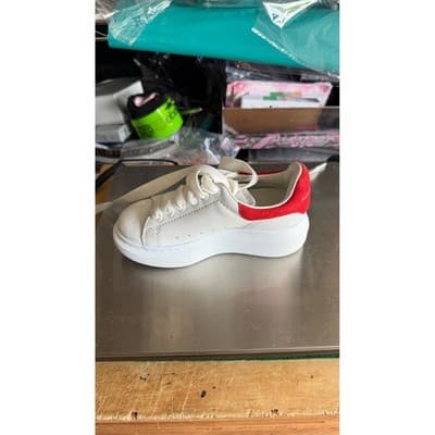 Alexander McQueen Kids Oversized Sneakers White Red 587691 Size 26 Single Shoe - Thumbnail 2