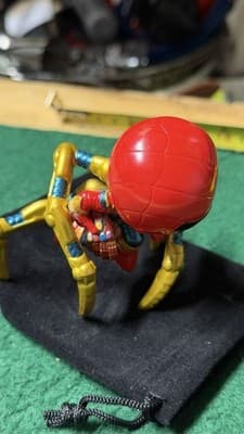 Funko Pop Marvel Spider-Man Iron Spider Bobblehead Figure 4” 2021 w/ Base - Thumbnail 5