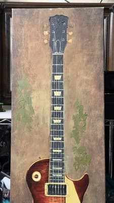 Large Guitar Wall Art Canvas 36x12 Electric Guitar Music Decor - Thumbnail 4