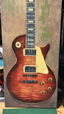 Large Guitar Wall Art Canvas 36x12 Electric Guitar Music Decor - Thumbnail 3