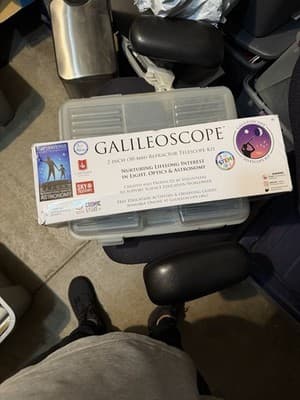 Galileoscope 50-mm 2 Inch F/10 Refractor Kit Telescope Kit NEW Open Box