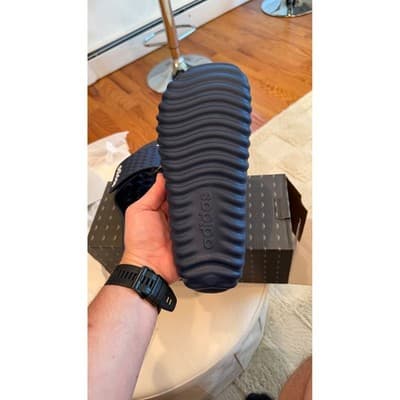 Adidas Adissage 360REC Navy Blue Massage Slides Mens 9 Womens 10 Sandals NIB - Thumbnail 8