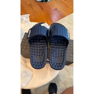 Adidas Adissage 360REC Navy Blue Massage Slides Mens 9 Womens 10 Sandals NIB - Thumbnail 7