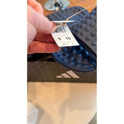 Adidas Adissage 360REC Navy Blue Massage Slides Mens 9 Womens 10 Sandals NIB - Thumbnail 5